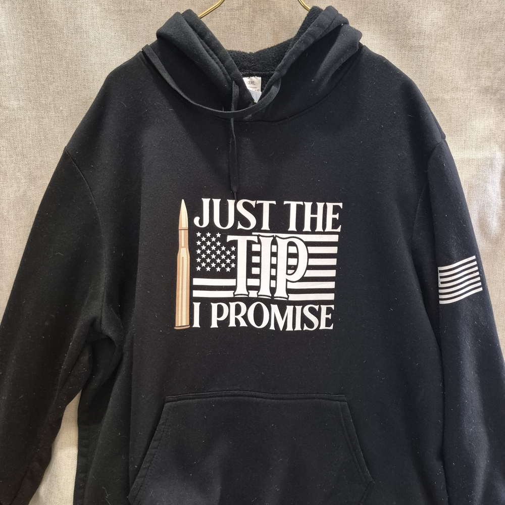 Black Graphic Hoodie